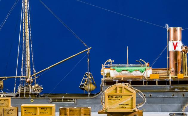 vrachtschip met lading