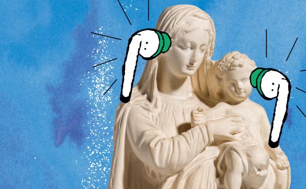 mariabeeld met kind opde arm