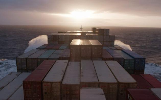 containers op een containerschip